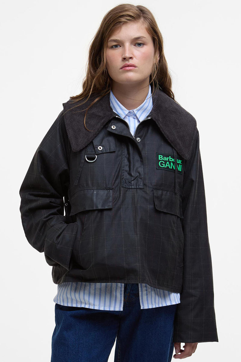 Barbour Ganni Wax Anorak Smock