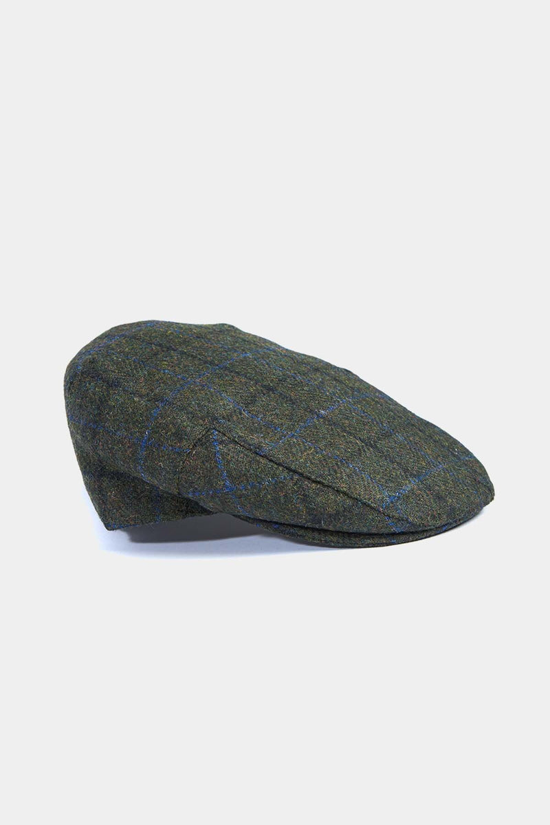 Waxed Cotton Flat Cap