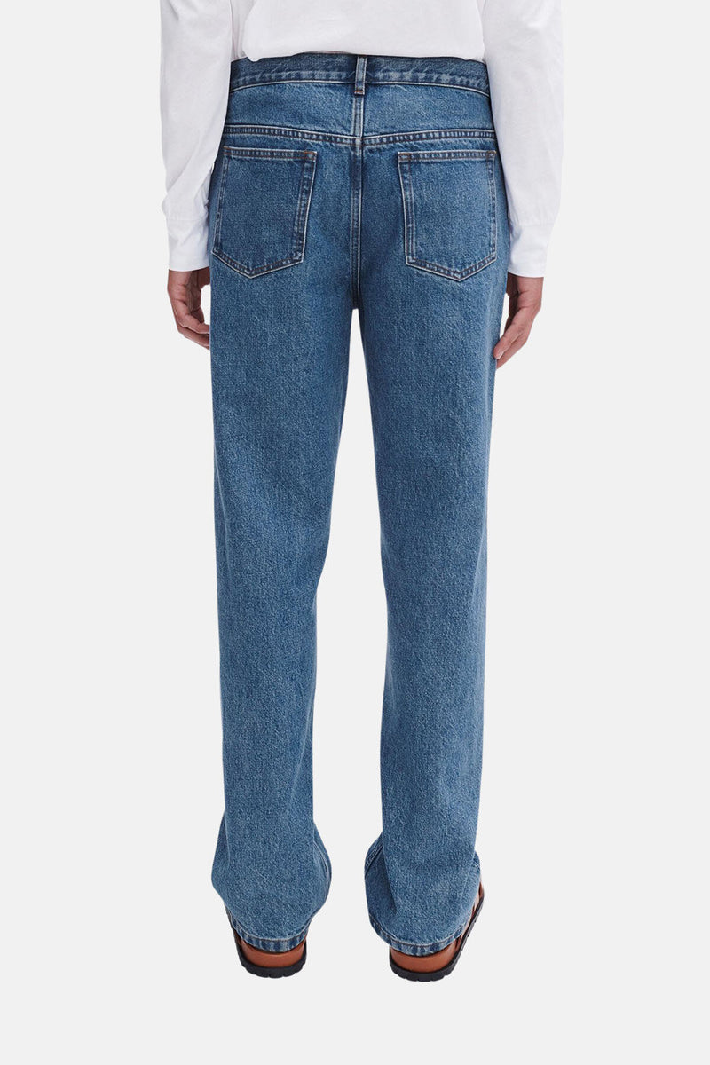 Relaxed low-rise cut jeans