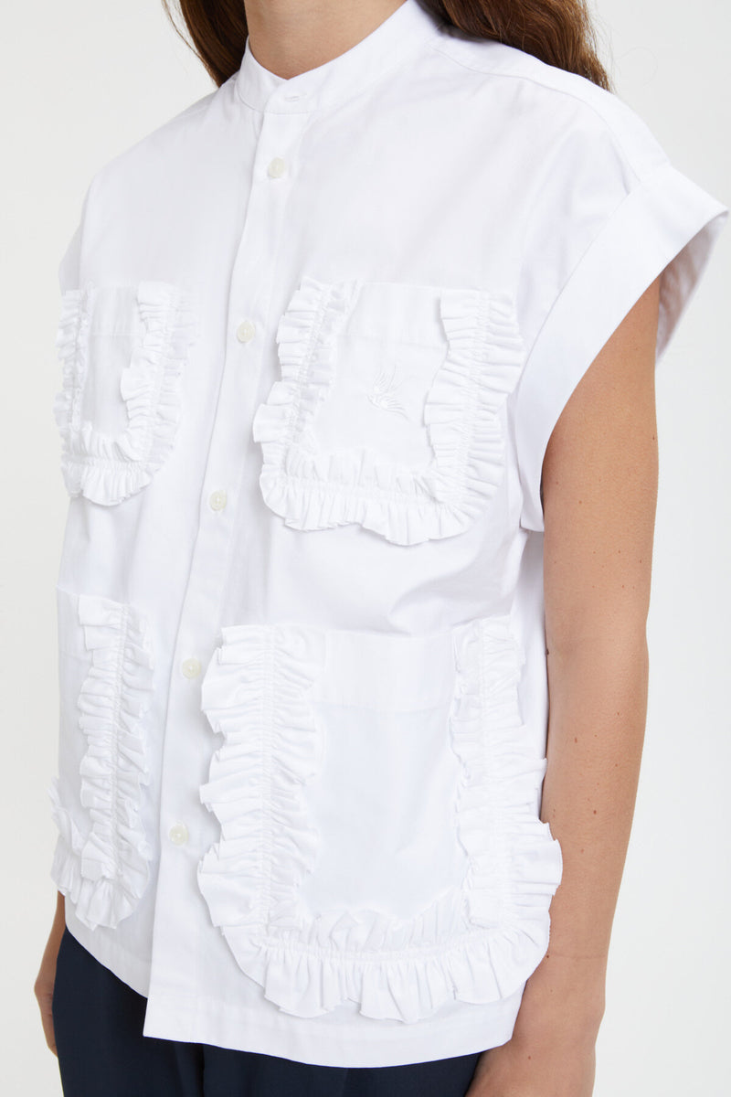 Typewriter Frill Shirt