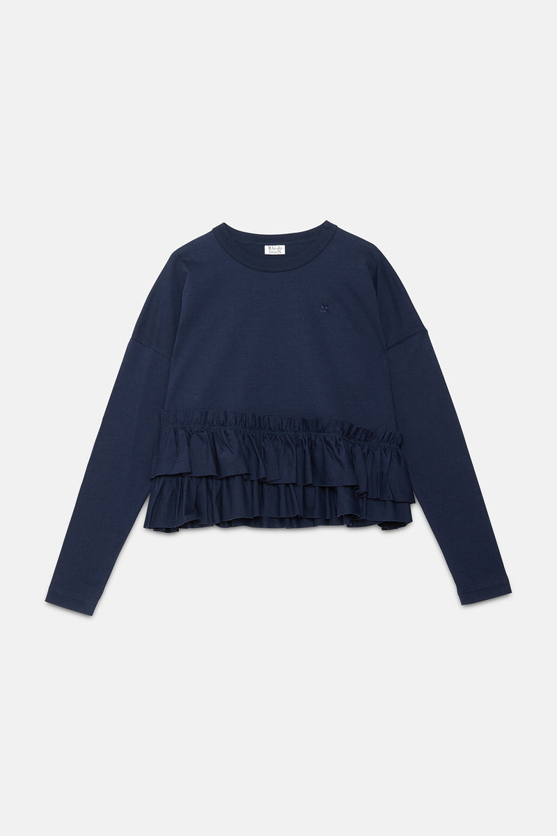 Swallow Frill Tiered L/S T-Shirt