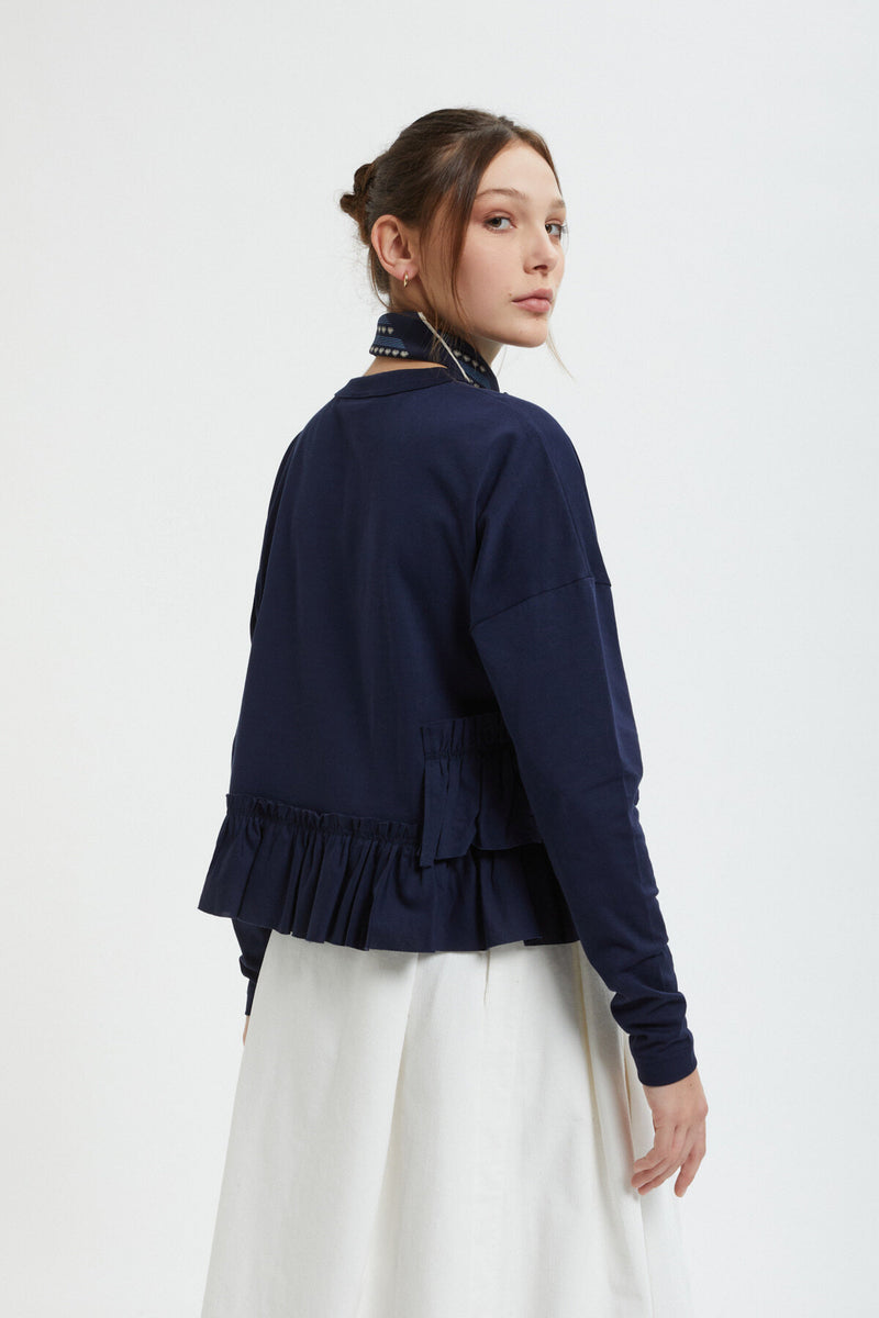 Swallow Frill Tiered L/S T-Shirt