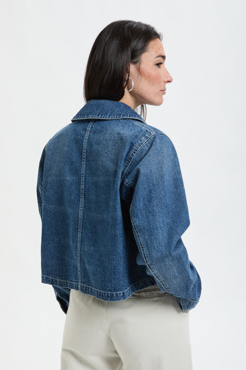 Short Coveralls - Denim