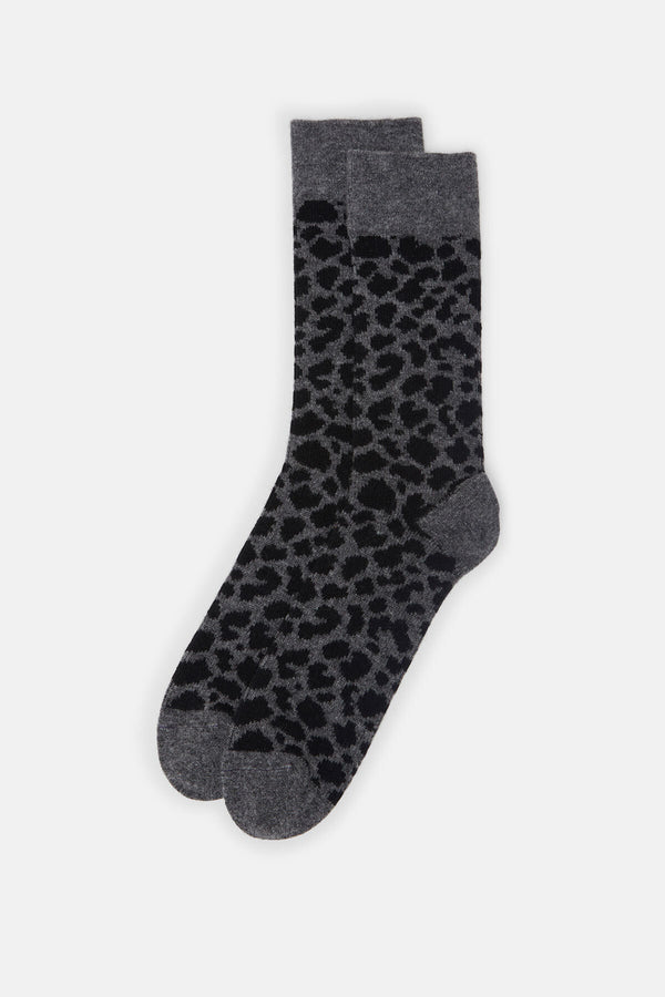 Leopard Pattern Merino Socks