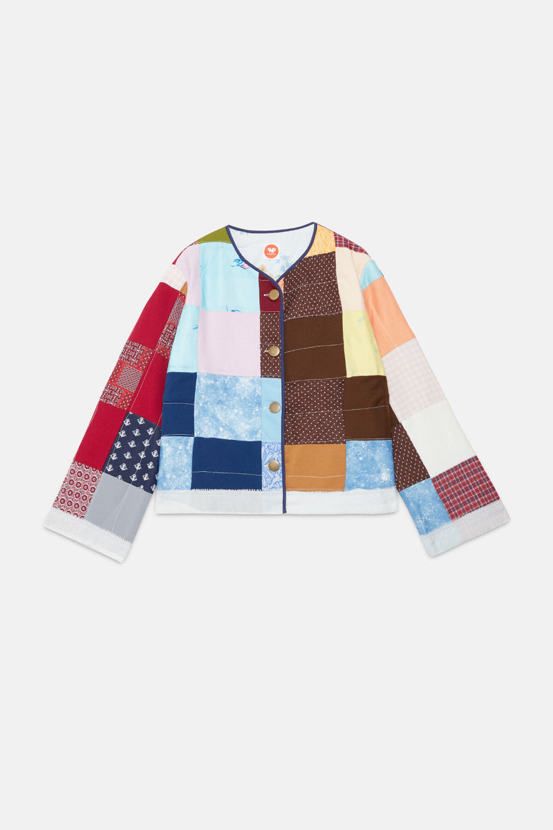 Patchwork Blanket Jacket