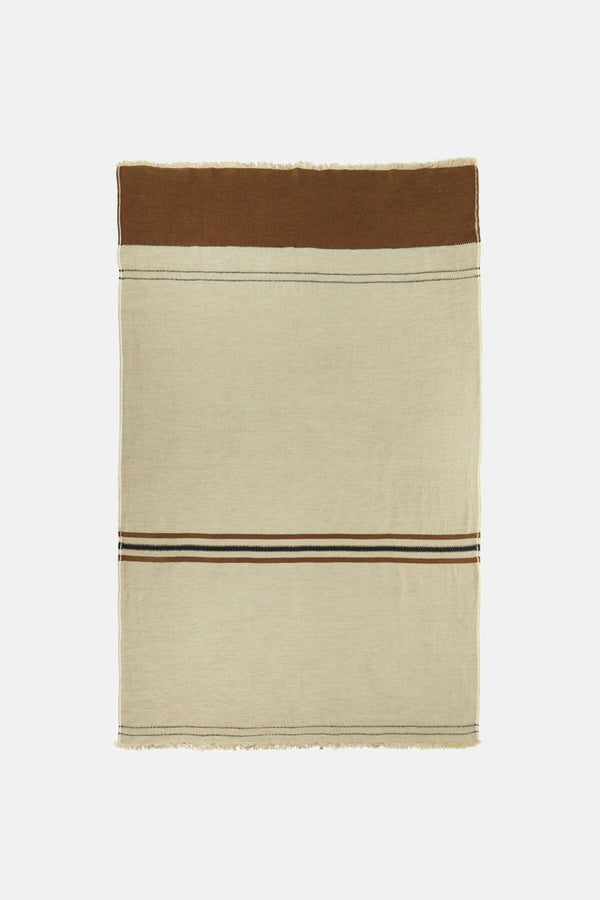Foundry Throw Beeswax Stripe