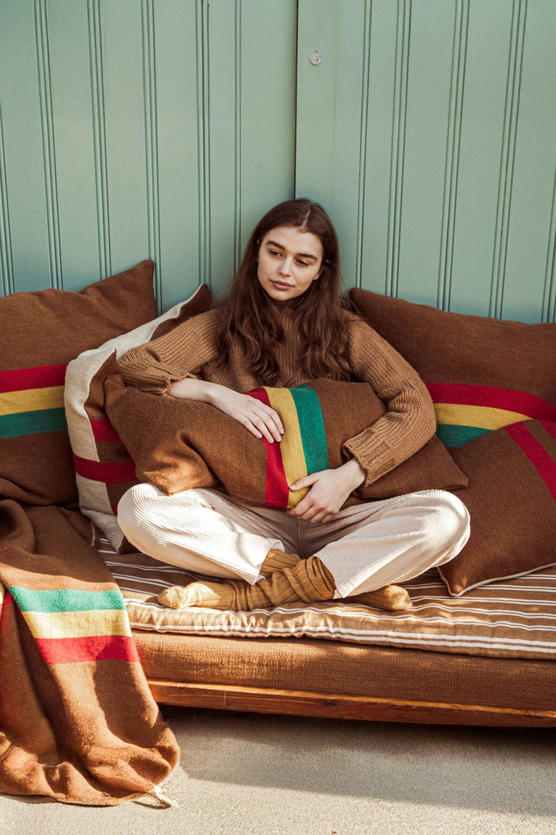 Manitoba Pillow Cover Red Stripe