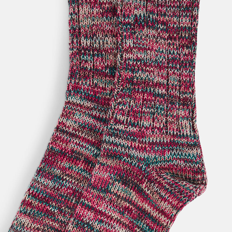 Ribbed Cotton-Blend Socks