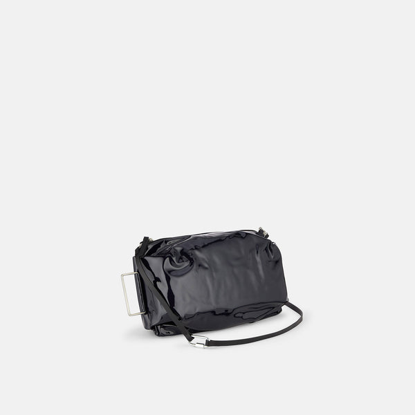 Patent leather handbag