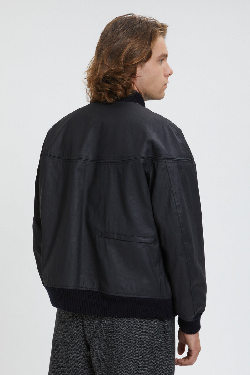 Four Climes Cotton PU Derby Jacket