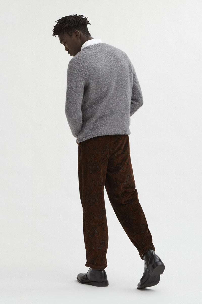 Patterned Corduroy Trousers