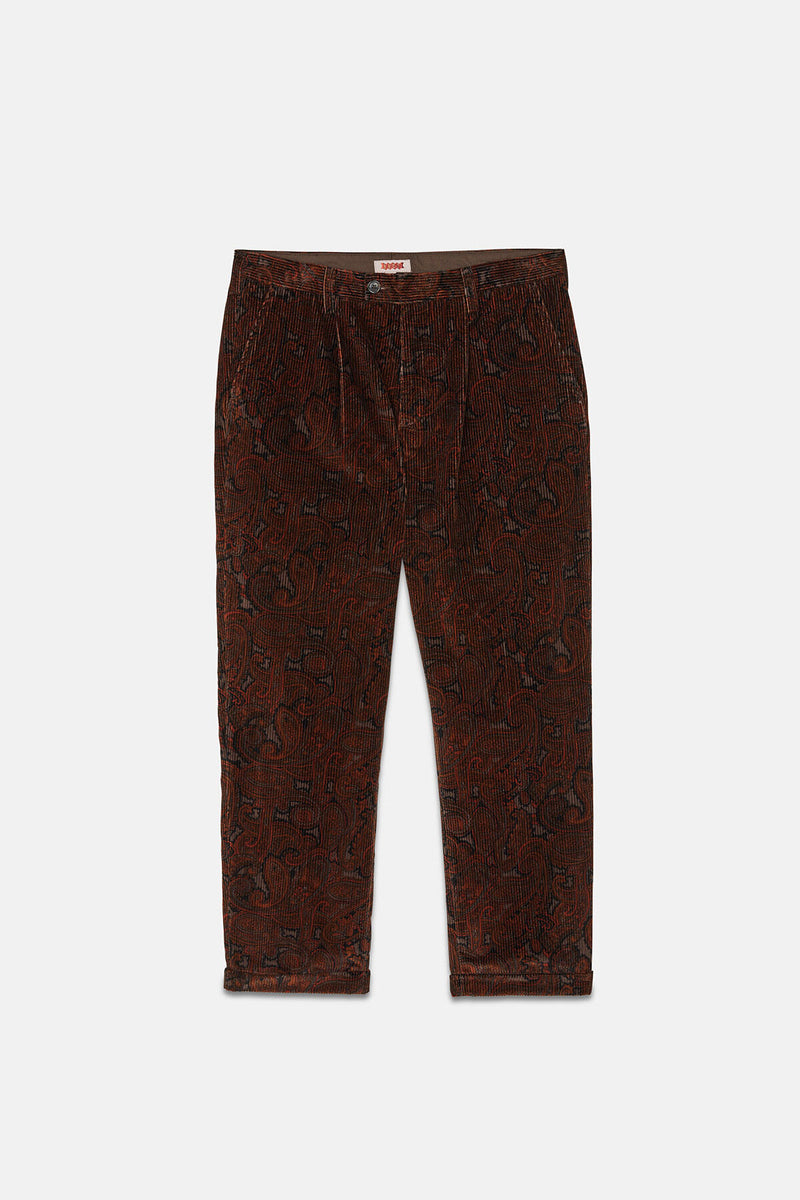 Patterned Corduroy Trousers