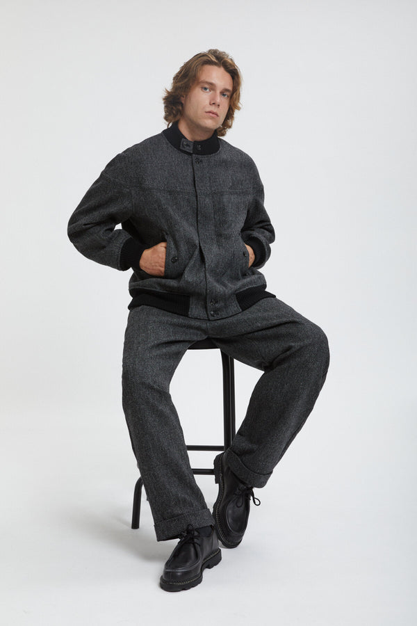 Four Climes Herringbone Bermuda Trousers