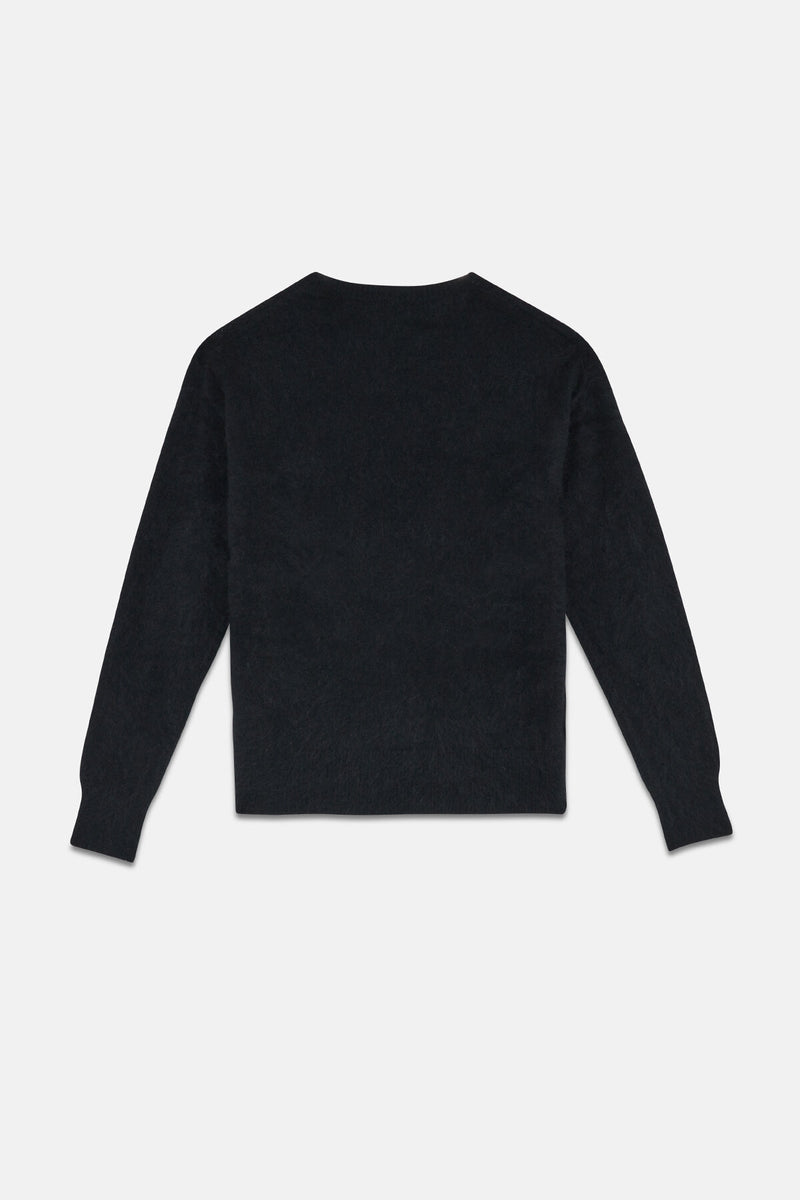 Long-sleeved crew-neck pullover