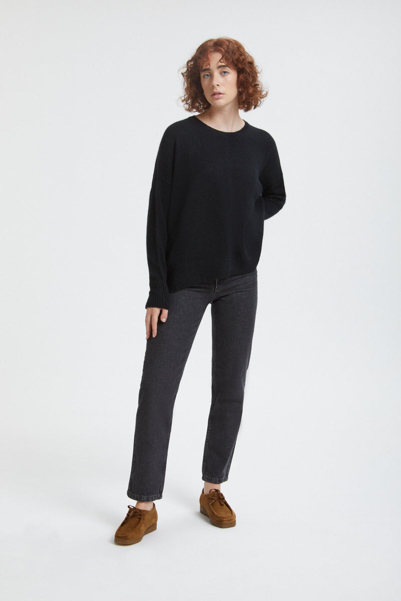 Alpaca wool crewneck jumper