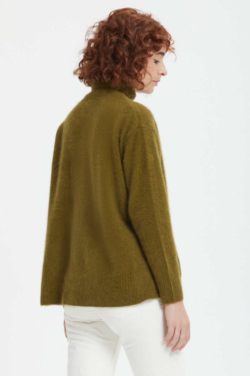 Wool high neck jumper