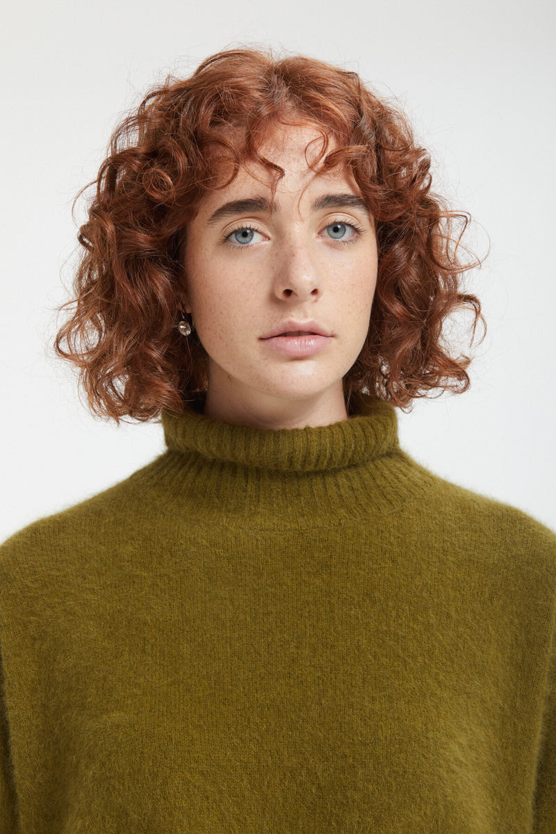 Wool high neck jumper