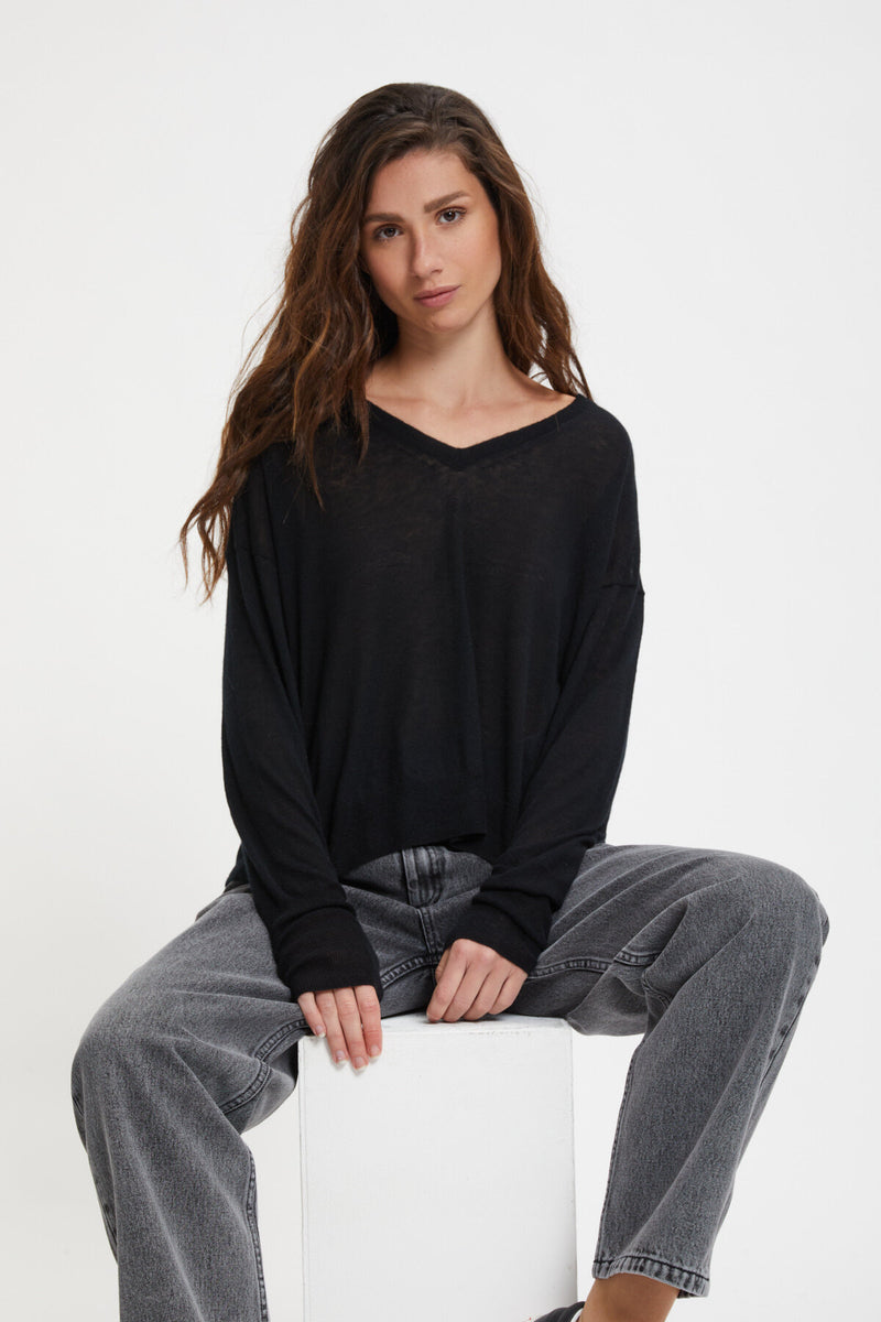 V Neck Longsleeve Pullover