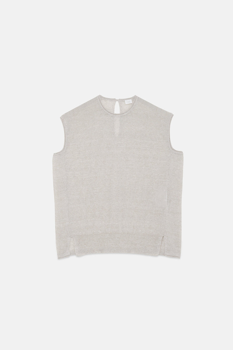 Round Sleeveless Pullover