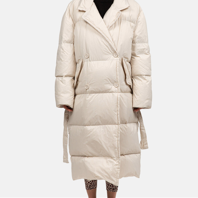 Double-breasted down jacket