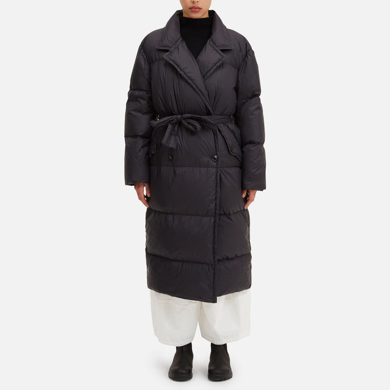 Double-breasted down jacket