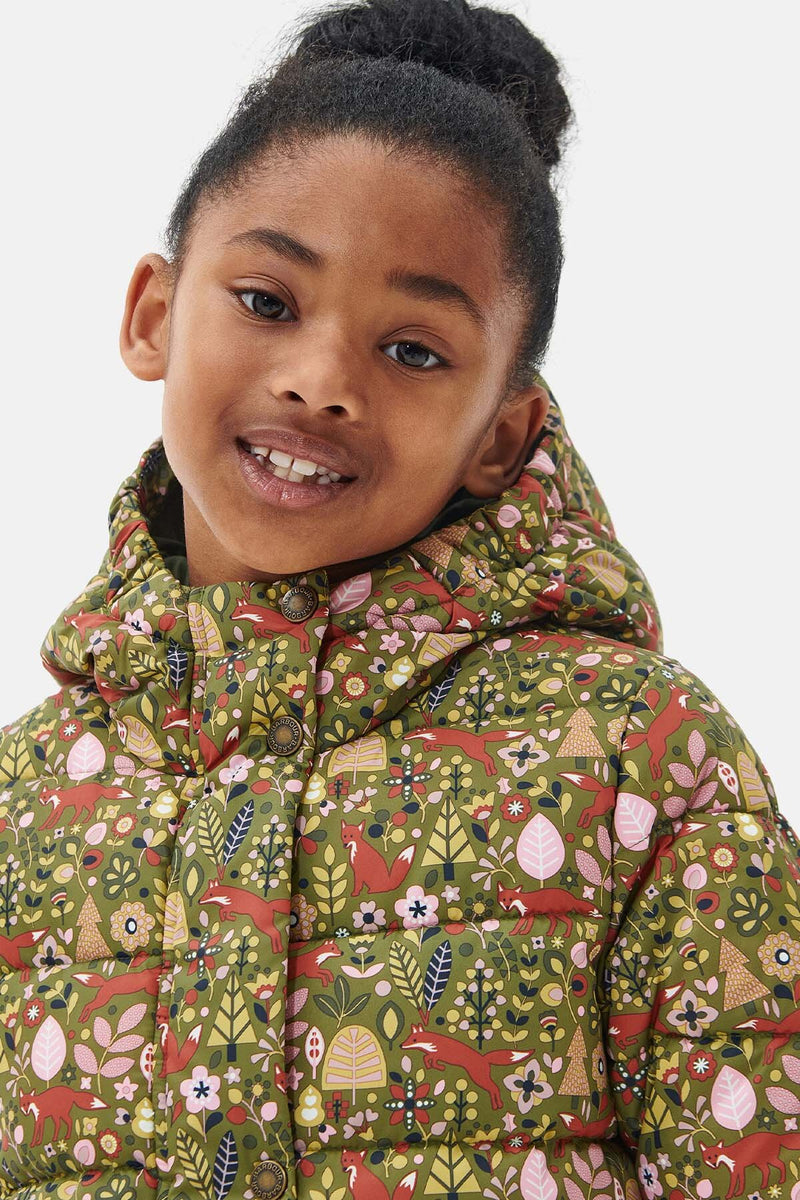 Girls' Bracken Printed Quilted Jacket