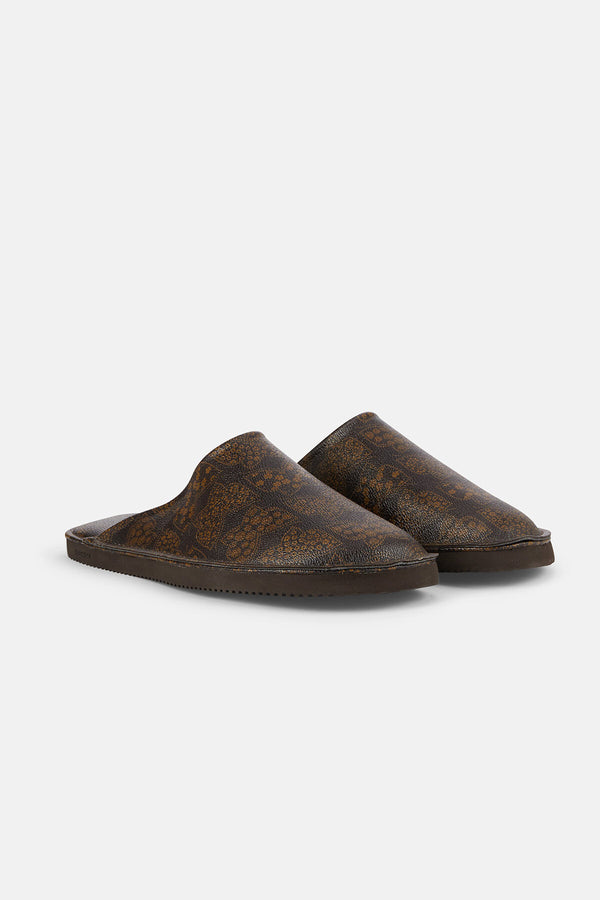 Brown PVC slippers