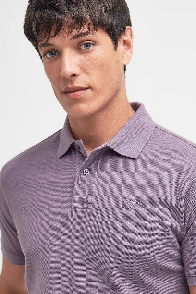 Washed-Out Sports Polo Shirt