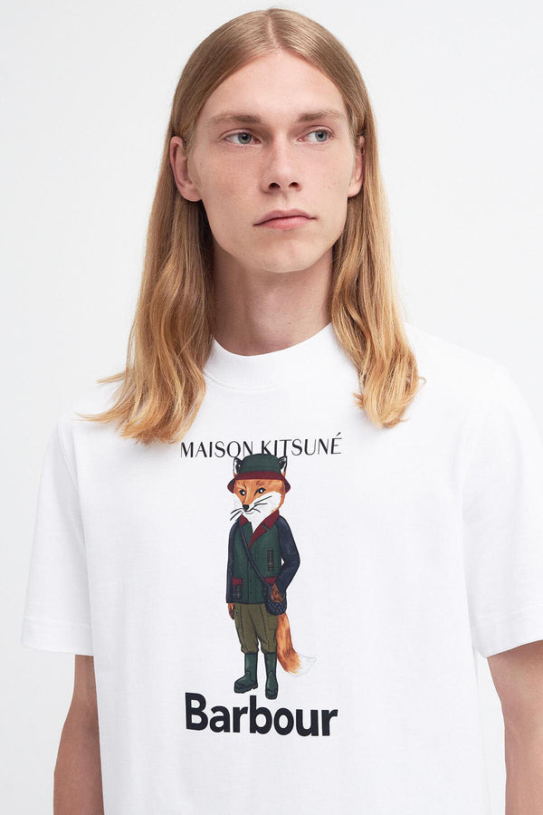 Barbour x Maison Kitsuné Beaufort Fox T-Shirt