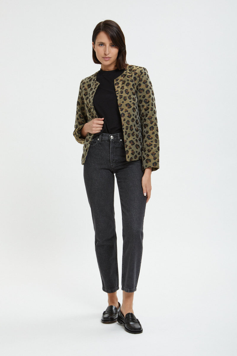 C.C. Leopard animal print Jacket