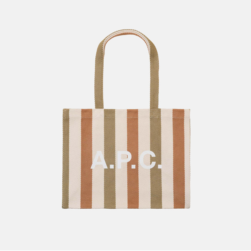 Striped shopping bag