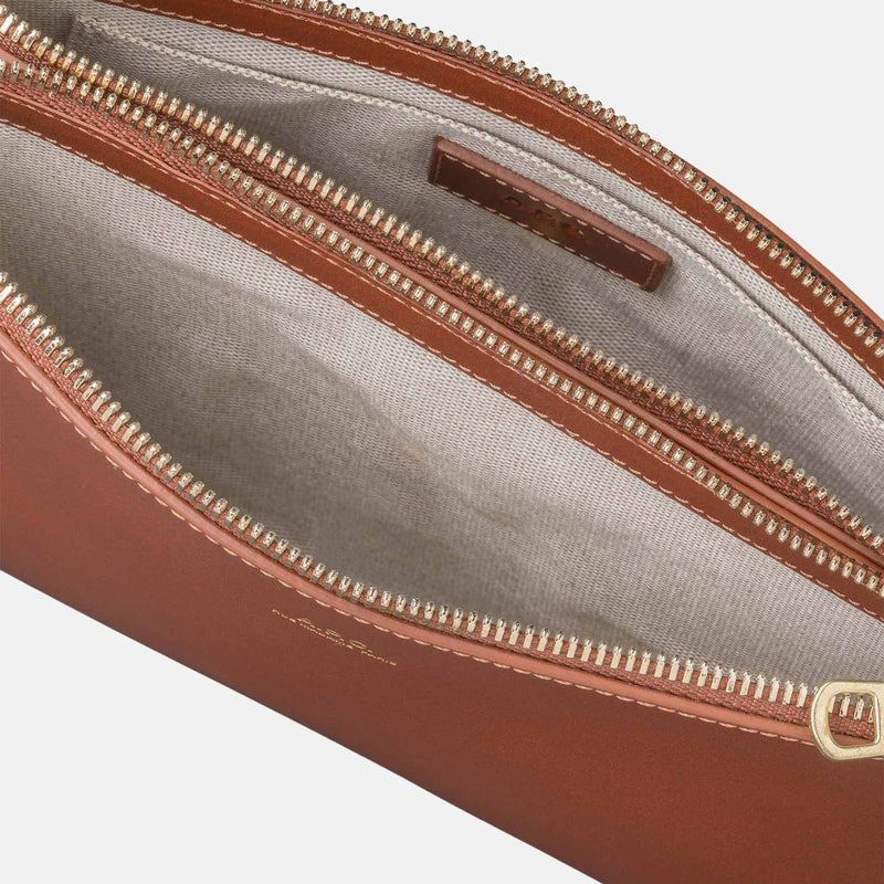 Leather shoulder bag